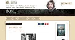Desktop Screenshot of journal.neilgaiman.com