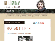 Tablet Screenshot of journal.neilgaiman.com