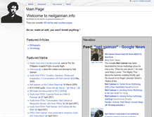 Tablet Screenshot of neilgaiman.info