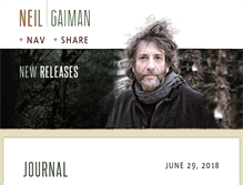 Tablet Screenshot of neilgaiman.com